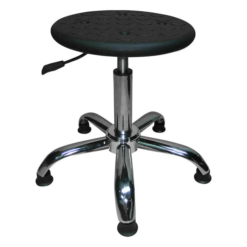 Factory Direct Anti-Static Leather Lift Chair Metal Work Stool with Backrest for Hospital Laboratory Work