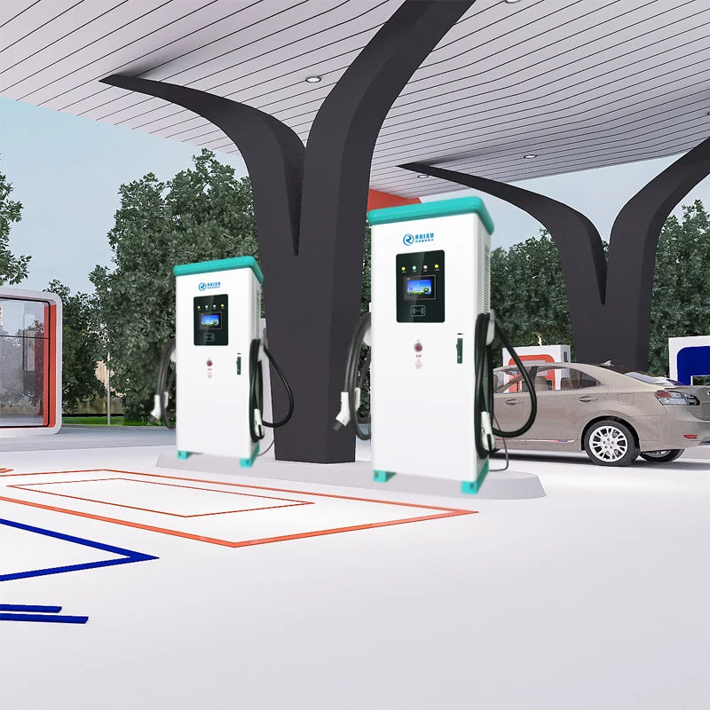 180KW DC charging stations ev charger car GB/T CCS2 ev charging station with 5 meter cable
