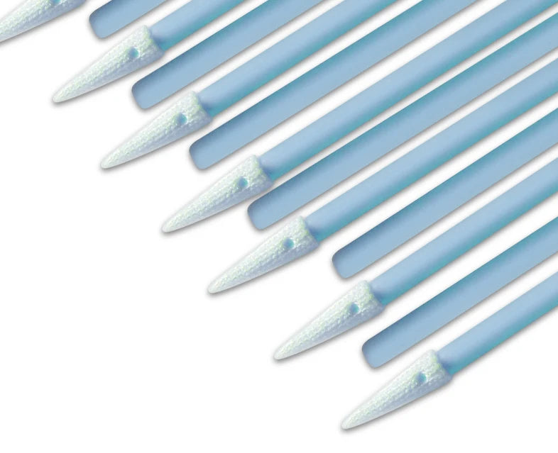 500 Pcs Per Bag PS750 76mm Pointed Head Detail Cleaning Double Layered Polyester Cloth Swab
