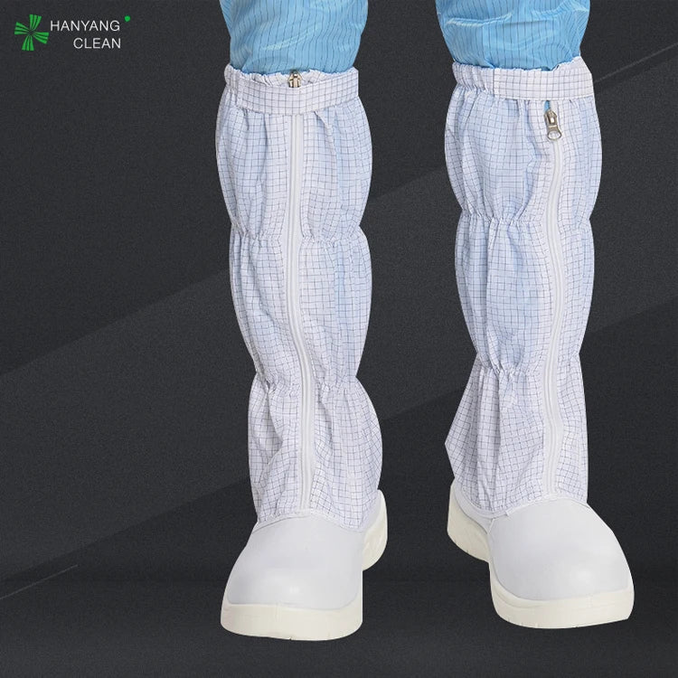 PU ESD Antistatic Safety Boots with Steel Toe Modern Protective Working Boots for Summer & Winter Insole Fabric Upper Protection