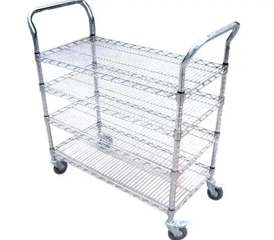 Wire Shelf ESD SMT Storage Cart Anti Static Wire Shelf Trolley for Electronics Industry