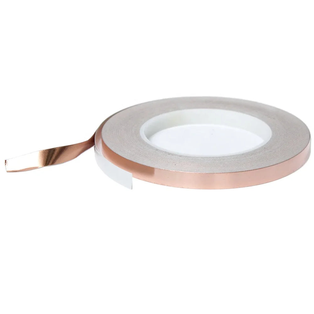 1- High Temperature Heat Resistant Single Sided Conductive Electrical EMI Shielding Against Slug Snail Copper Foil Adhesive Tape