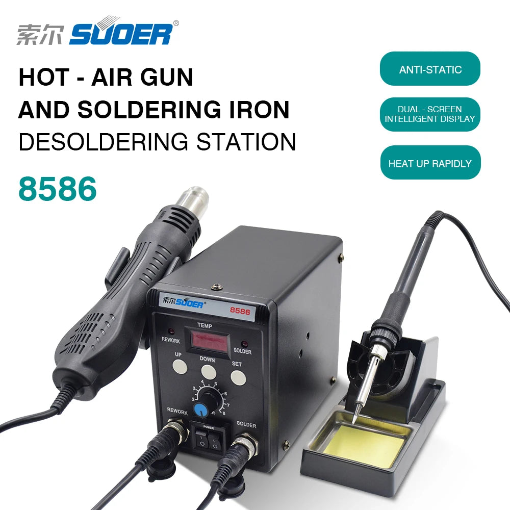 Digital Electric Portable ESD Rework Station Electric Soldering Irons Welding Machine New Model Portable Soldering Station