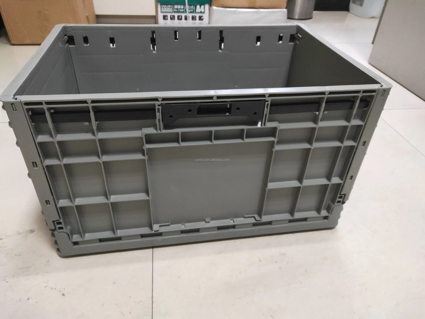 Foldable Plastic Storage Box, ESD Antistatic Folding Box Bins for Electronic Components