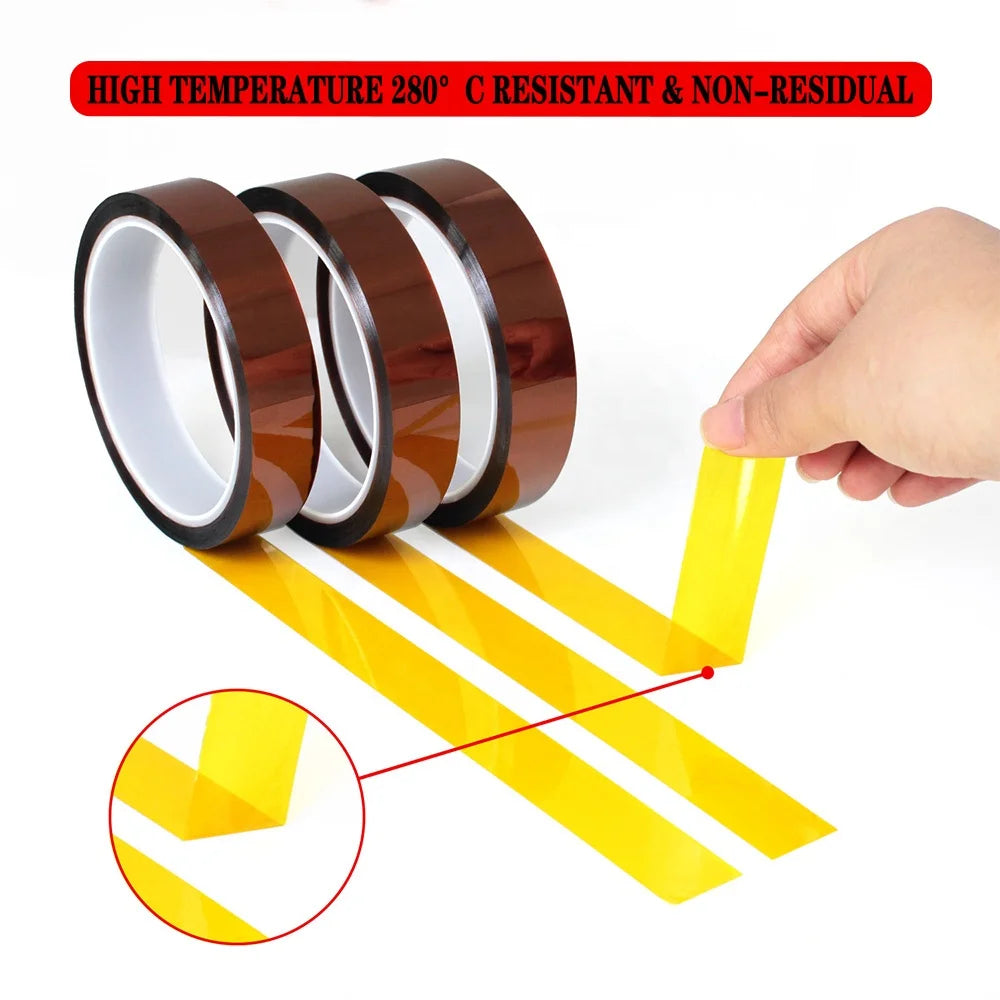 1- Heat Resistant Polyimide Pi Film Silicone Adhesive Kaptons Polyimide Tape Log Roll Jumbo Roll Factory Supplier Manufacturer