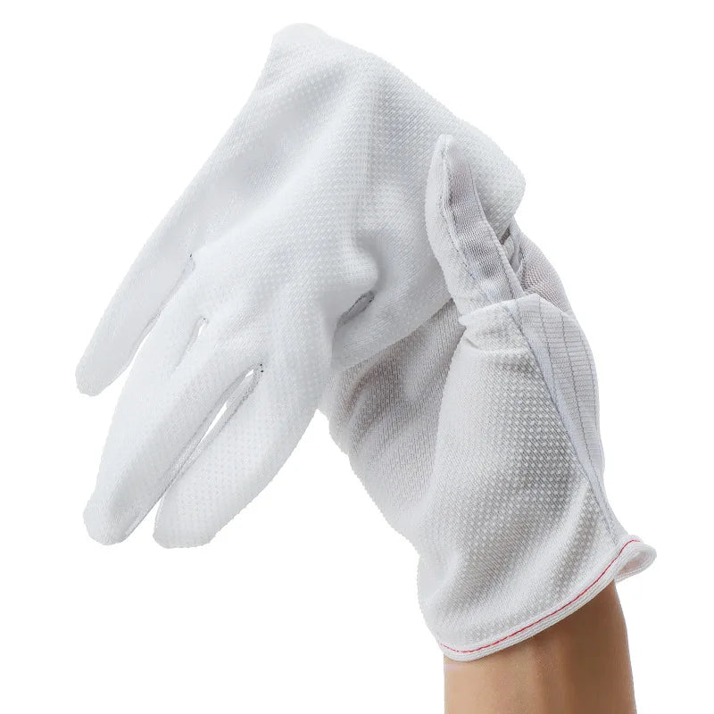 Custom Logo Best Material for Boxes Pu Plam Coatinig Cleanroom Gloves Singapore Esd Dotted Glove