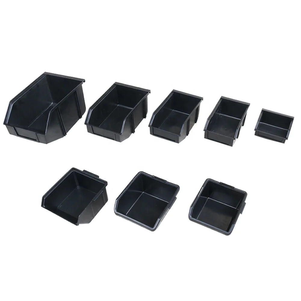 QXR Q-TM1 125*110*60mm Left Right Interlocking Type Black Antistatic Plastic ESD Picking Bin