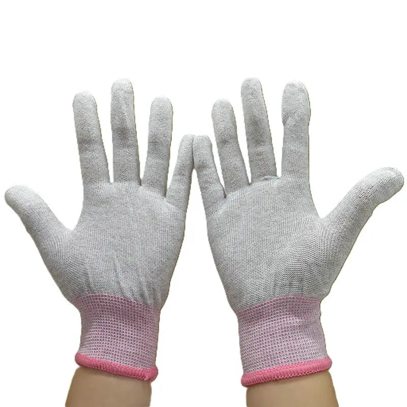 FR0306 Conductive Copper Fiber Glove PU Fingertip Coating Gloves