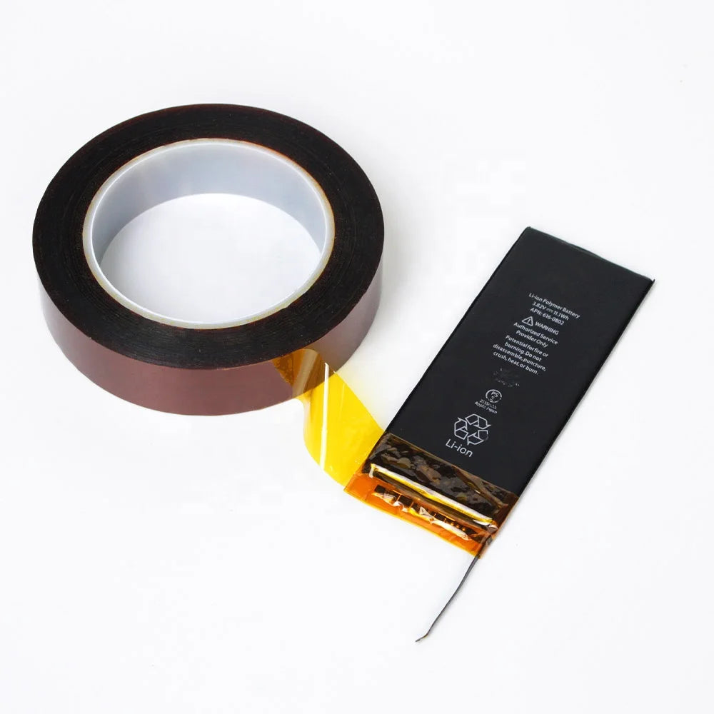 1- High Temperature Heat Resistant Amber PET New Energy Electrical Termination Insulation Protect Lithium Battery Adhesive Tape