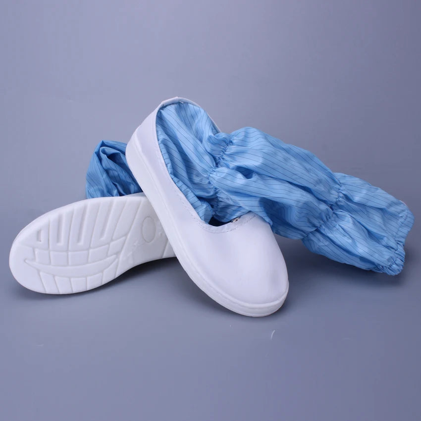 Washable SPU Outsole Cleanroom Long Boots Workshop Esd Antistatic Booties for Electronics Industry