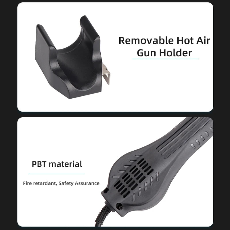 8586D 780W Digital Display 2 in 1 Hot Air Gun ESD Soldering Station Iron for IC SMD Desoldering Rework Station