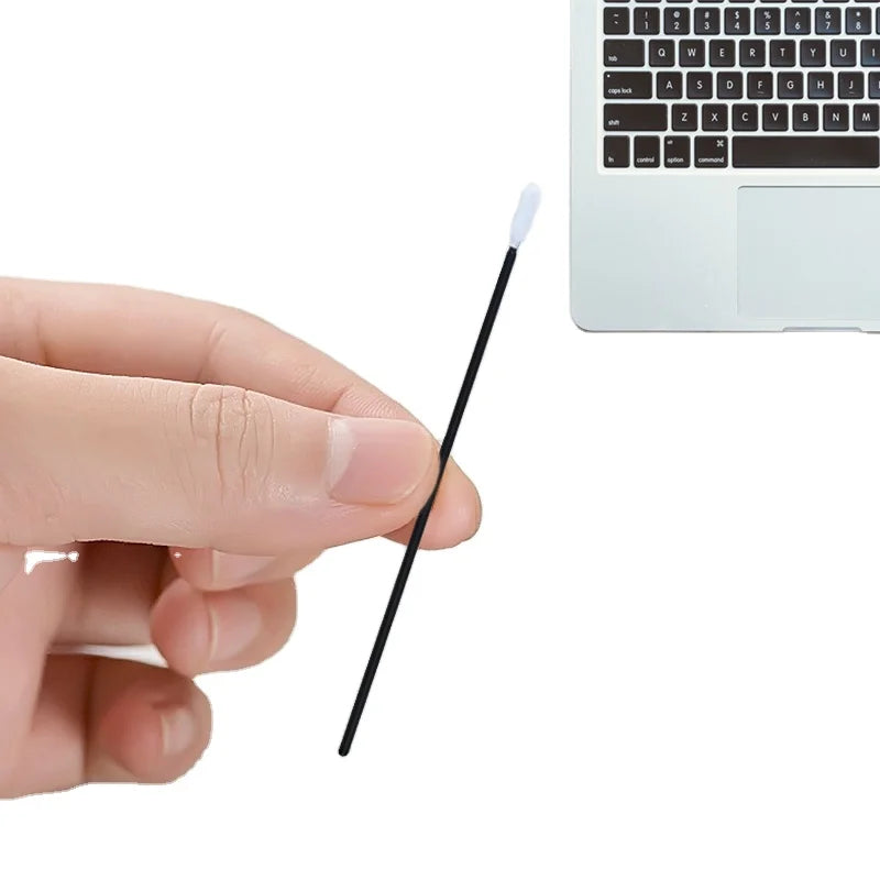 Industrial Long Black Handle Disposable Polyurethane Dust Free Cleanroom Foam Flexible Tip Swab