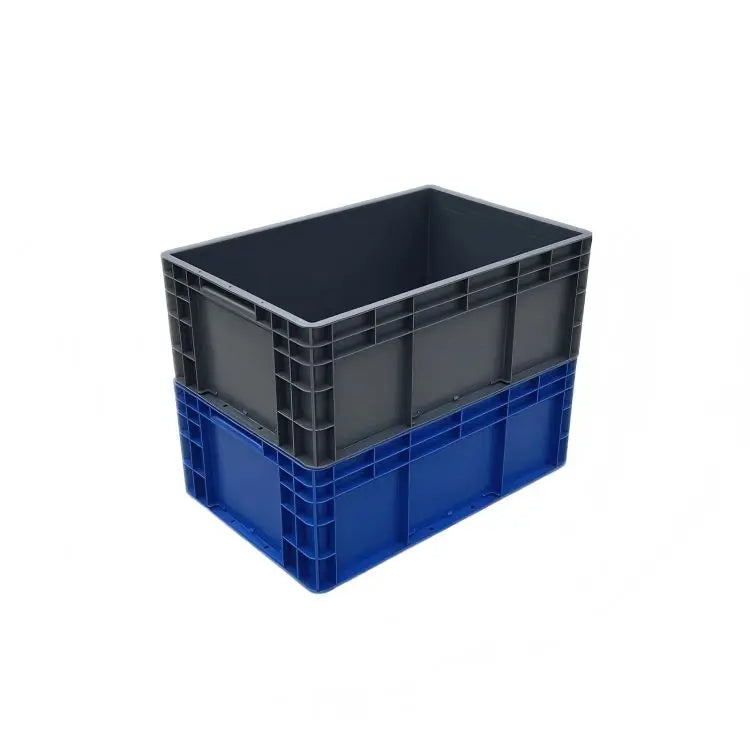 EU8433 Stackable Heavy Plastic Logistics Storage Box Reusable EU Turnover Bin at Factory Price