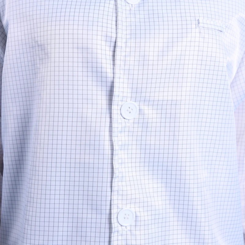 5mm Grid Dust Proof Polyester Fabric Reusable Esd Garment ESD Lab Coat Antistatic Cleanroom Smock
