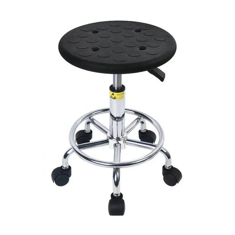 Factory Direct Anti-Static Leather Lift Chair Metal Work Stool with Backrest for Hospital Laboratory Work