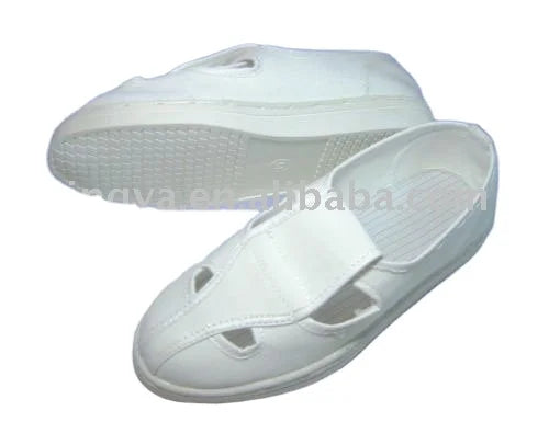 4 Holes Leather Upper PU Sole Industrial Esd Conductive Safety Shoes