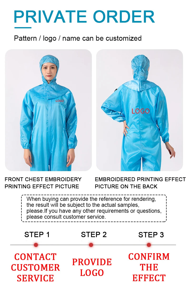 High Quality Manufacturer Cleanroom Coverall Esd Clothes Cleanroom Garment