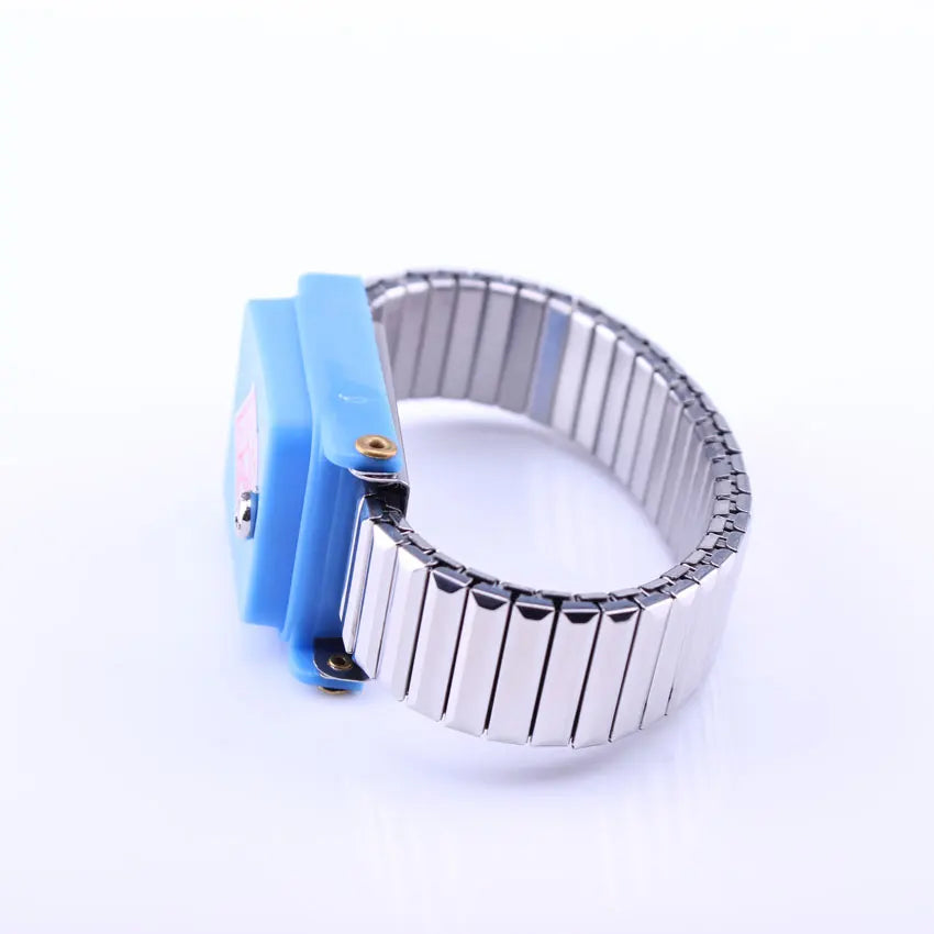 Silver Metal Cordless Anti Static ESD Wrist Strap Elastic Wireless Antistatic Wristband Bracelet Discharge Band