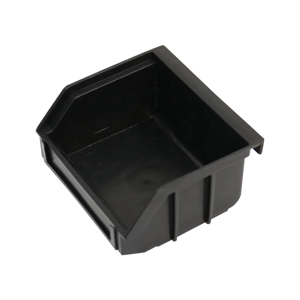 QXR Q-BH1 95*105*50mm Anti-static Plastic Back-hanging Style Small Black Component ESD Picking Bin