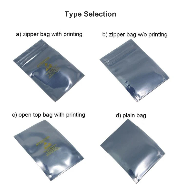 Esd Bag Raw Material Shielding Bag 4x5inch 10x30cm Roll Cutting Machine Plastic Bag Thin Bulk