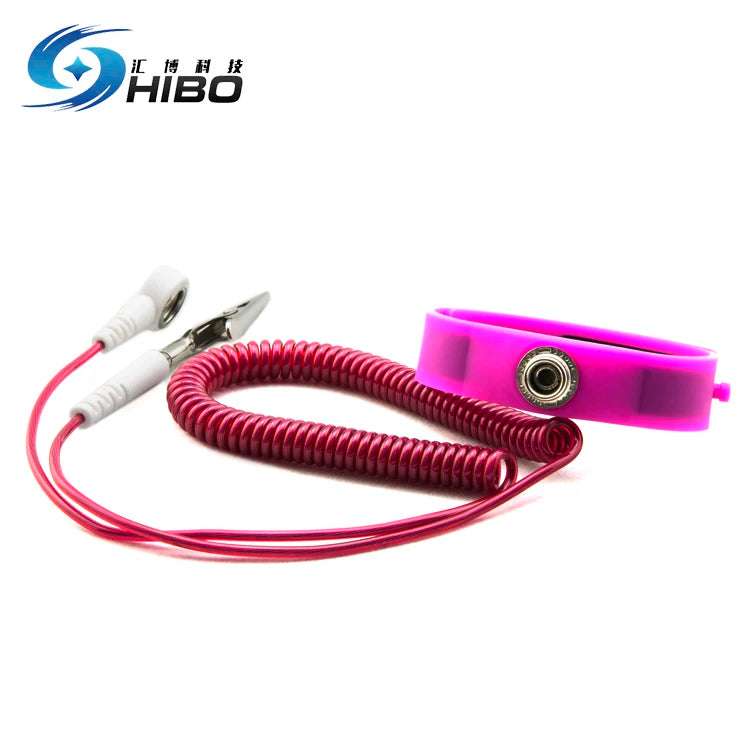 Custom Anti Static Adjustable Wrist Band Anti-static Bracelets Antistatic Grounding Cord ESD Wrist Strap ESD Wrist Wtrap Elastic