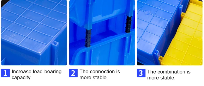 Electronics Tool Box Warehouse Spare Storage Stackable Bins Plastic Parts Bin Shelf
