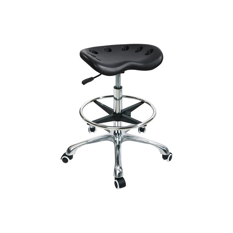 Detall Wholesale Black/blue Pu Leather Esd Lab Chairs Lab Esd Furniture Stool