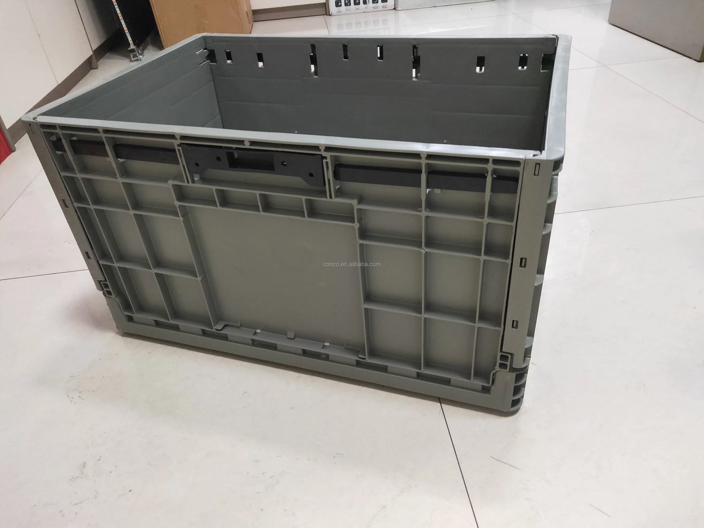 Foldable Plastic Storage Box, ESD Antistatic Folding Box Bins for Electronic Components