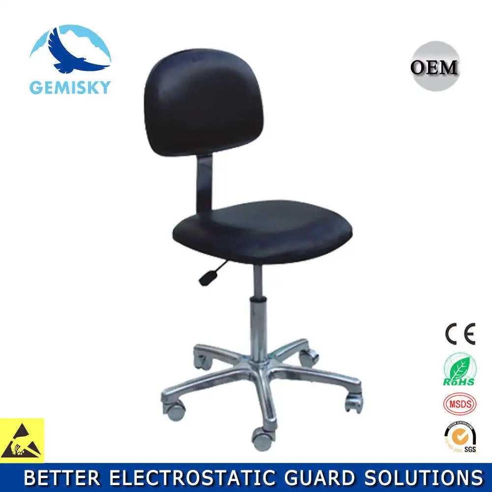 High Quality Height Adjustable Doctor and Nurse Laboratory Static Pu Stool Laboratory Chair