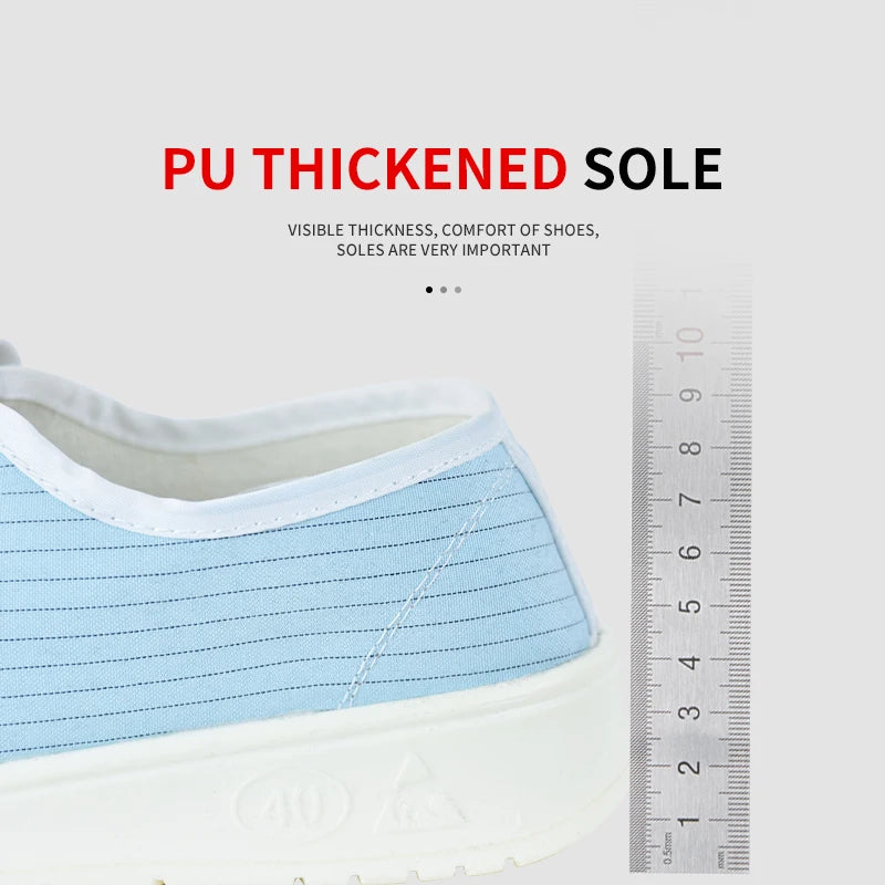 Light Blue Esd Shoes Conductive Safety Working Shoe Esd Safety Footwear Navy Blue Pu Sole Esd Mesh Working Boots