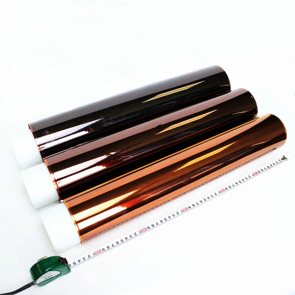 1- Heat Resistant Polyimide Pi Film Silicone Adhesive Kaptons Polyimide Tape Log Roll Jumbo Roll Factory Supplier Manufacturer