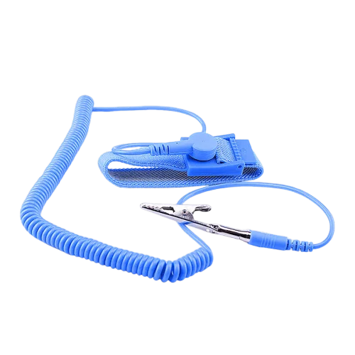 Adjustable PVC Antistatic Bracelets Elastic PU Grounding Cord ESD Wrist Strap for Safety Product