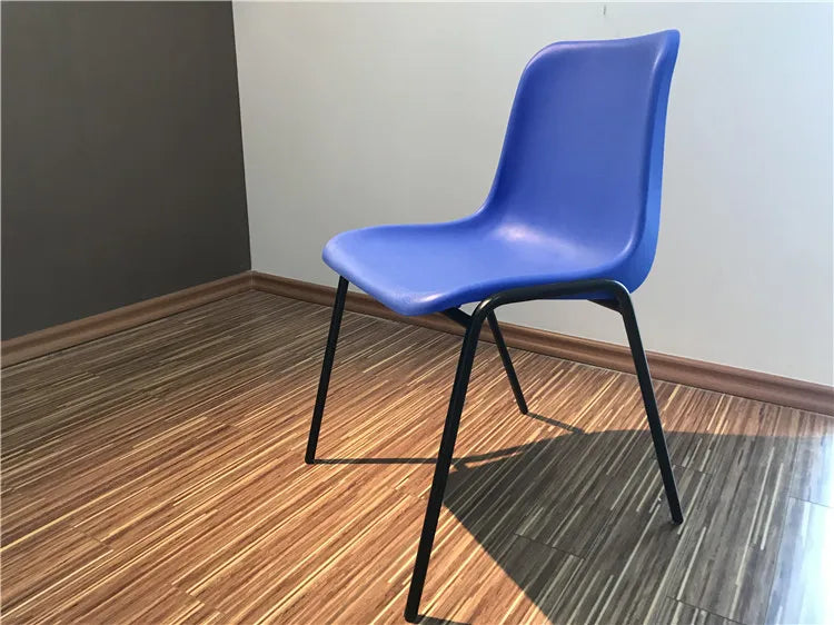 Anti-static Plastic Seat Metal Leg Dining Chair Wholesale High Quality Cheap Custom Stackable Fast Food Restaurant for Sale
