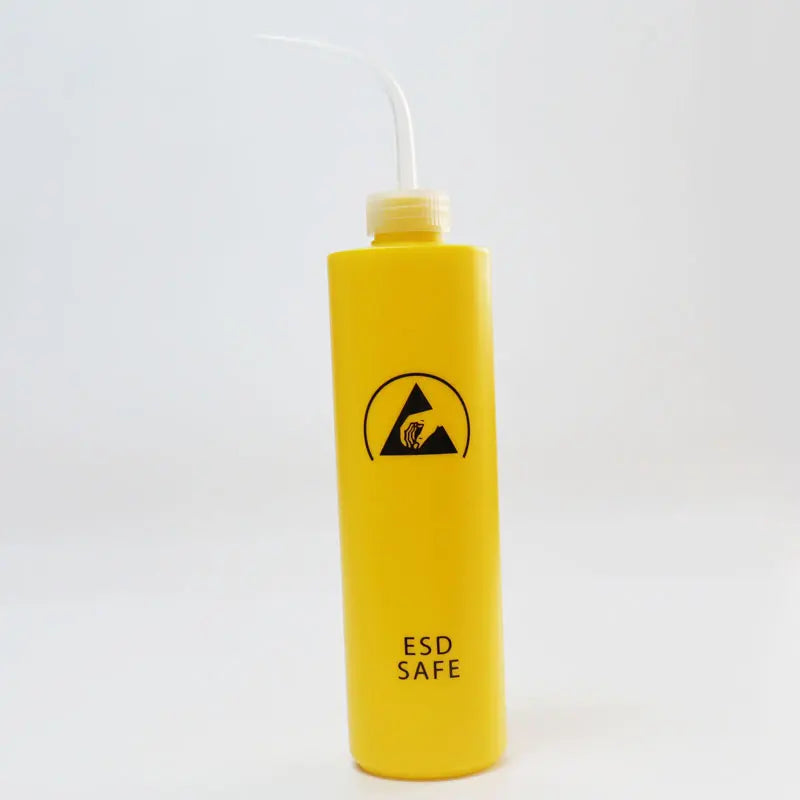 Blue 500ml Plastic Squeeze Type EPA Solvent Dispenser Bottle Antistatic ESD Spray Wash Bottle for ESD Safe Area