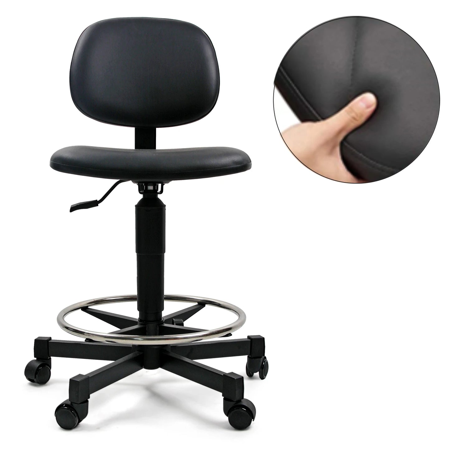 High Quality Waterproof Hospital Medical Chair Ergonomic ESD Furniture Adjustable Chair Work Standing Pedicure Stool for Lab