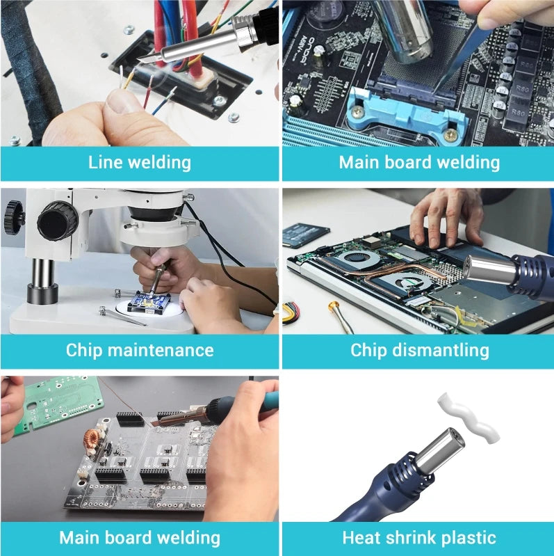 Bakon Hot Selling BK-602S Soldering and Rework Station 2 in 1 Welding Machine Hot Air Gun Professional Cell Phone Repair Tool