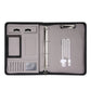 MQQ A4 Folder Power Charging Ring Binders Folder For A4 File Padfolio Leather Calculator