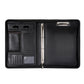 MQQ A4 Folder Power Charging Ring Binders Folder For A4 File Padfolio Leather Calculator