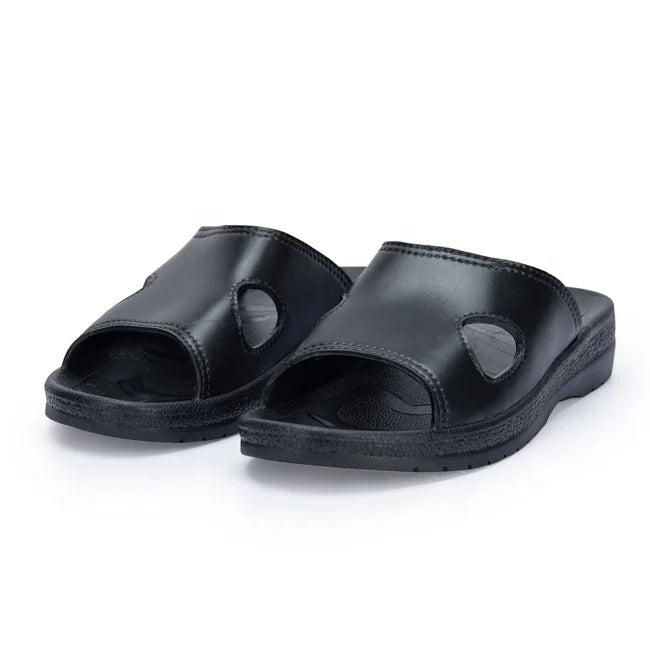 ESD PU Upper PVC Sole Wedge Heel Men's Sandals Shoes