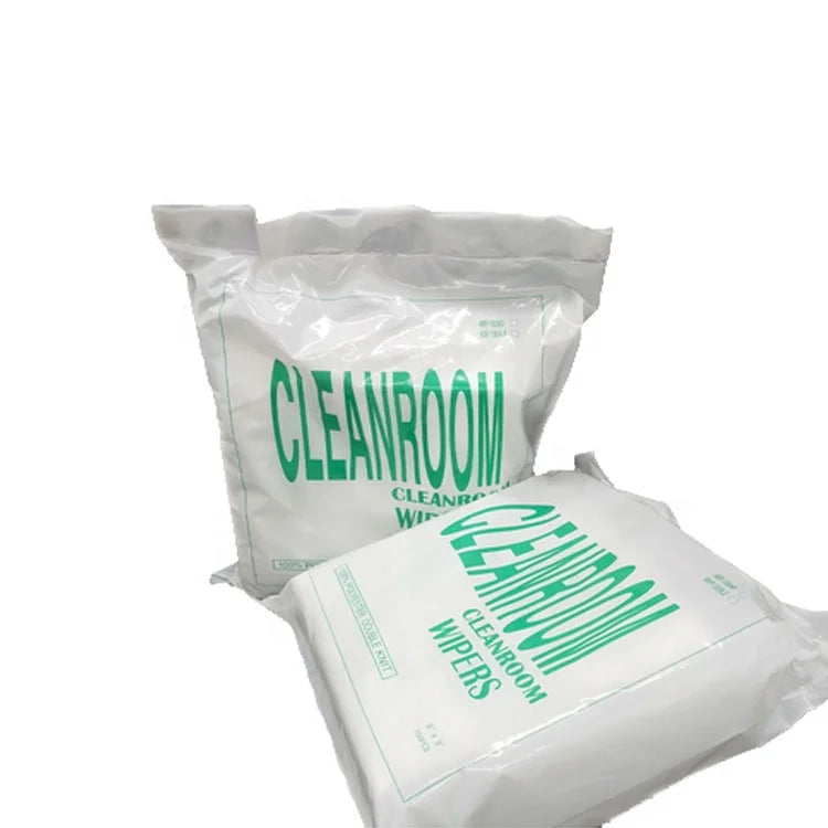 1000 Class Factory Supply Cleanroom 100% Polyester Wiper Wipes for Lab Electronics