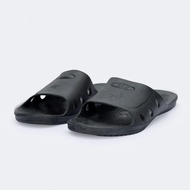ESD PU Upper PVC Sole Wedge Heel Men's Sandals Shoes