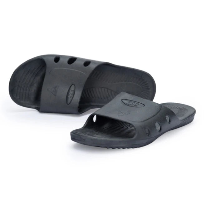 ESD PU Upper PVC Sole Wedge Heel Men's Sandals Shoes
