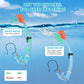 Youth Snorkel Set For Ages 7-16 - Full Dry Top Snorkel, Adjustable Fins - Premium Quality, Comfortable And Durable Set For Teen Snorkelers