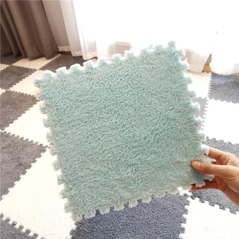 5-20pcs Soft Plush Kids Carpet Baby Play Mat  Baby Play Mat in Children's Room Keep Warm Playmat  for Baby Floor Baby Foam Mat