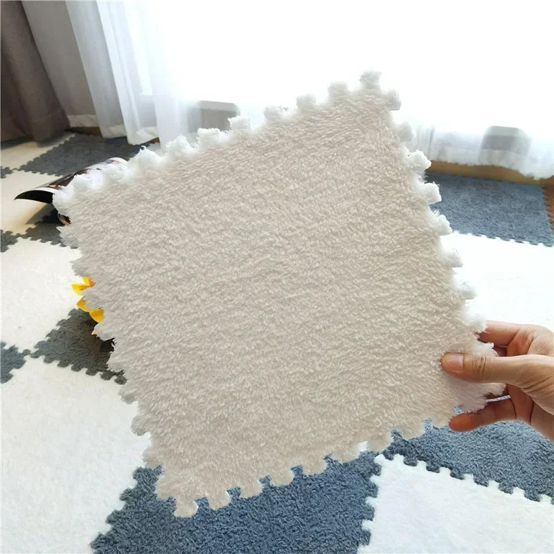 5-20pcs Soft Plush Kids Carpet Baby Play Mat  Baby Play Mat in Children's Room Keep Warm Playmat  for Baby Floor Baby Foam Mat