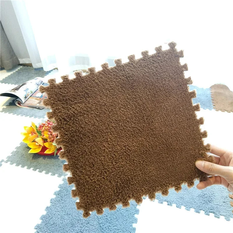 5-20pcs Soft Plush Kids Carpet Baby Play Mat  Baby Play Mat in Children's Room Keep Warm Playmat  for Baby Floor Baby Foam Mat