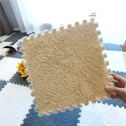 5-20pcs Soft Plush Kids Carpet Baby Play Mat  Baby Play Mat in Children's Room Keep Warm Playmat  for Baby Floor Baby Foam Mat