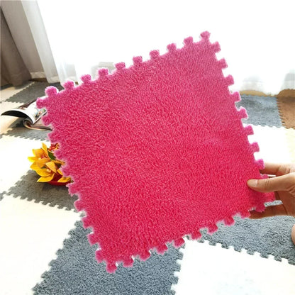 5-20pcs Soft Plush Kids Carpet Baby Play Mat  Baby Play Mat in Children's Room Keep Warm Playmat  for Baby Floor Baby Foam Mat
