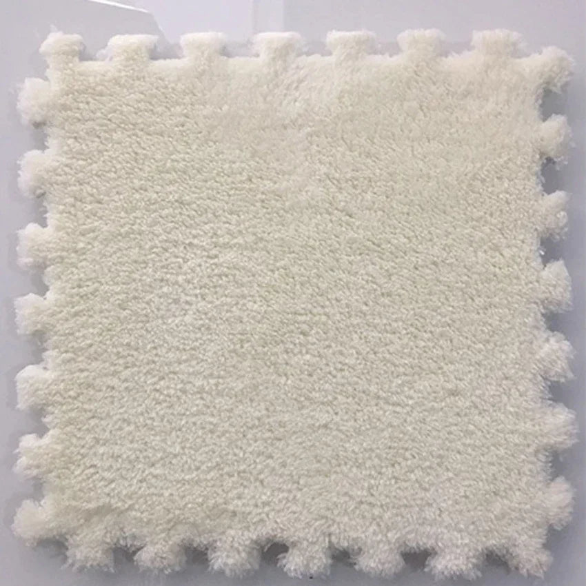 EVA Crawling Mat Stitching Suede Floor Mat Baby Play Mat Home Fashion Living Room Bedroom Puzzle Foam Carpet 30*30*1cm