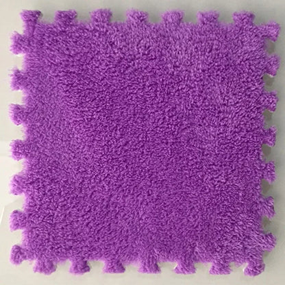 EVA Crawling Mat Stitching Suede Floor Mat Baby Play Mat Home Fashion Living Room Bedroom Puzzle Foam Carpet 30*30*1cm